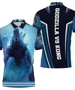Celebrate Godzilla Vs. Kong with Polo Shirt â€“ The Perfect Gift for Monster Movie Fans â€“ in All Over Print