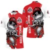 Celebrate Halloween in Style with Ohio State Buckeyes Jack Skellington And Zero 3D All Over Print Polo Shirt