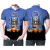 Celebrate Halloween with New York Giants and Pumpkin-themed 3D Printed Polo Shirt