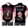 Celebrate January Birthdays in Style with Roses Skull Lady and Personalized Polo Shirt
