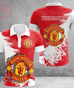 Celebrate Manchester United with this Red White Special Polo Shirt