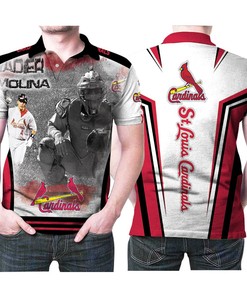 Celebrate St Louis Cardinals Yadier Molina 4 The Best Legends Mlb Basballe Team Logo Polo Shirt in Personalized Style
