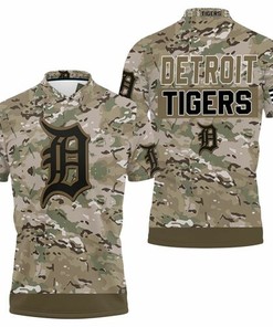 Celebrate Veteran's Day In Style With Our Detroit Tigers Camouflage Veteran 3D All Over Print Polo Shirt