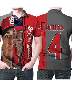 Celebrate Yadier Molina And The St. Louis Cardinals With Our Legend Split Face Mlb Baseball Team Polo Shirt