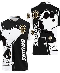 Celebrate Your Love for Snoopy and Boston Bruins with This 3D Printed Polo Shirt All Over Print Shirt 3D T-Shirt.