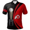 Celebrate Your Winning Spirit with the NCAA Utah Utes Red and Black National Champions Polo Shirt with Custom Text