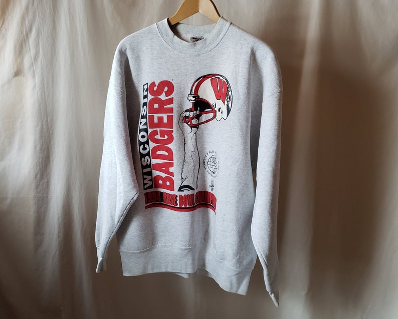 Celebrate the Badgers' 1994 Rose Bowl Victory with a Vintage Football Fan Sweatshirt