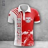 Celebrate the Game with RB Leipzig 3D Bundesliga Polo Shirt with All Over Print
