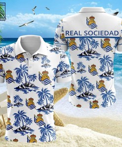 Celebrate the Game with Real Sociedad Polo Shirt with All Over Print