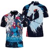 Celebrate the Majestic Creatures with Handsome Prince Ashitaka and Yakul Princess Mononoke 3D All Over Print Polo Shirt