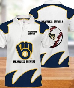 Celebrate the Milwaukee Brewers with this limited edition Eachstep 3D all over print polo shirt.