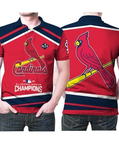Celebrate the St Louis Cardials NL Central Divisions Champions with this Logo 3D All Over Print Polo Shirt