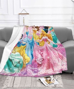 Celebrate the holidays in style with a Disney Princess Christmas Blanket