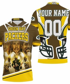 Celebrate three legendary QBs with our Green Bay Packers Qbs Bart Starr 15 Brett Favre 4 Aaron Rodgers 12 Polo Shirt