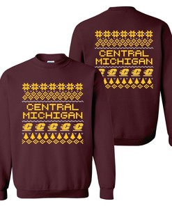 Central Michigan Chippewas Holiday Shirt Sweatshirt Hoodie, Fan Gifts
