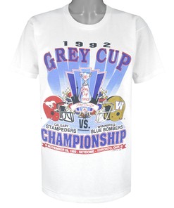 Cfl Calgary Stampeders Vs Winnipeg Blue Bombers Grey Cup Champions T-Shirt 1992 Vintage Tshirt Sport Sweatshirt Hoodie