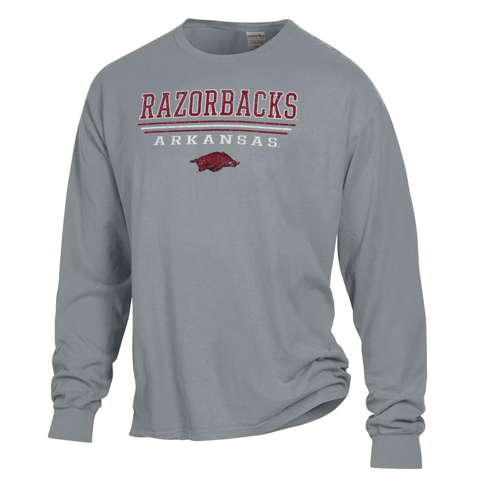 Champion Arkansas Razorbacks Wordmark Slash T-Shirt For Ncaa Fans
