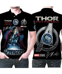 Channel Your Inner Superhero with Signed Chris Hemsworth Polo Shirt
