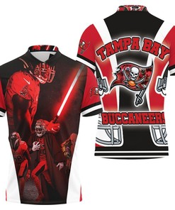 Channel your inner Jedi with Tampa Bay Buccaneers 2021 NFL Champs Jedi Lightsaber 3D All Over Print Polo Shirt.