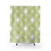 Chartreuse Green and White Shower Curtain, Bring a Freshness to Your Bathroom Decor