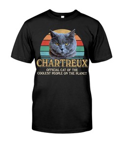 Chartreux Cat Lover T-Shirt, Hoodie & Sweatshirt - Official Cat Of Cool People Plus Cats Shirt For Cats