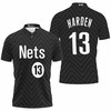 Cheer for Brooklyn Nets with James Harden-inspired Earned Edition Black Jersey All Over Print 3D Polo Shirt