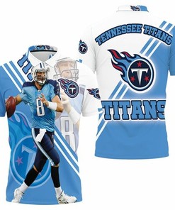 Cheer for Tennessee Titans with Marcus Mariota #8 3D All Over Print Polo Shirt