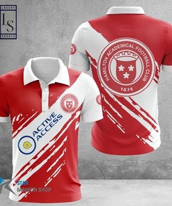 Cheer on Your Team with the Hamilton Academical FC Polo Shirt