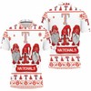 Cheer on the Texas Rangers in Festive Style with Christmas Gnomes on a Fun 3D Polo Shirt with All-Over Print