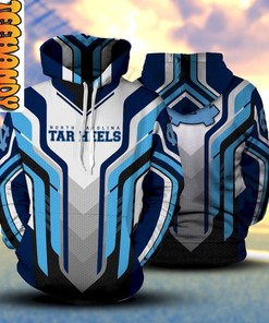 Cheer with Style with North Carolina Tar Heels Basketball NCAA 3D Hoodie