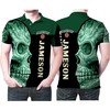 Cheers To Jameson Irish Whiskey! Celebrate With This Sugar Skull Printed 3D All Over Print Polo Shirt