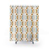 Chic Contemporary 71 x 71 inch Shower Curtain for College Dorm & Bathroom Decor - Bath Curtain Included