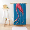 Chic Pink Flamingo Shower Curtain | Eco-Friendly Waterproof Bath Curtain | Unique Flamingo Design