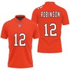 Chicago Bears Allen Robinson #12 Nfl Great Player American Football Team Custom Game Orange Polo Shirt