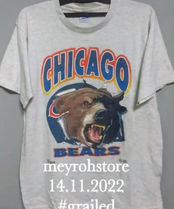 Chicago Bears T-Shirt Sweatshirt Pullover Hoodie Reprinted Full Color Full Size Gift For Nfl Fans