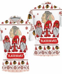 Chicago Blackhawks Ugly Sweatshirt meets Athleisure 3D All Over Print Polo Shirt