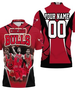 Chicago Bulls Michael Jordan Legends Personalized Polo T-shirt with Breathable Fabric