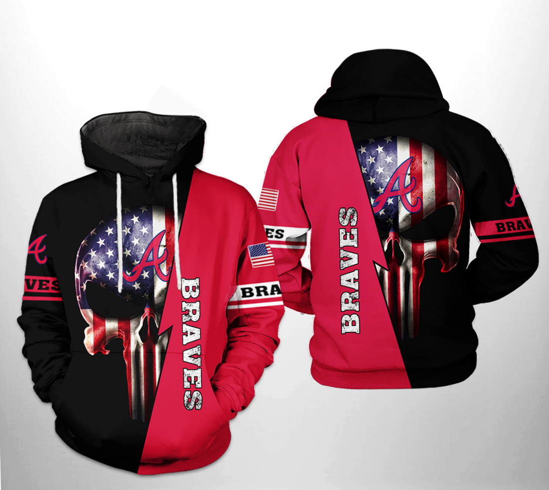Chicago Cubs MLB 3D All-Over Print Skull Hoodie