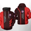 Chicago Cubs MLB Zipper Hoodie with All Over Print Design