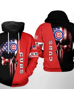 Chicago White Sox MLB 3D All-Over Print Skull Hoodie