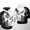 Chicago White Sox MLB 3D All-Over Print US Flag Skull Hoodie