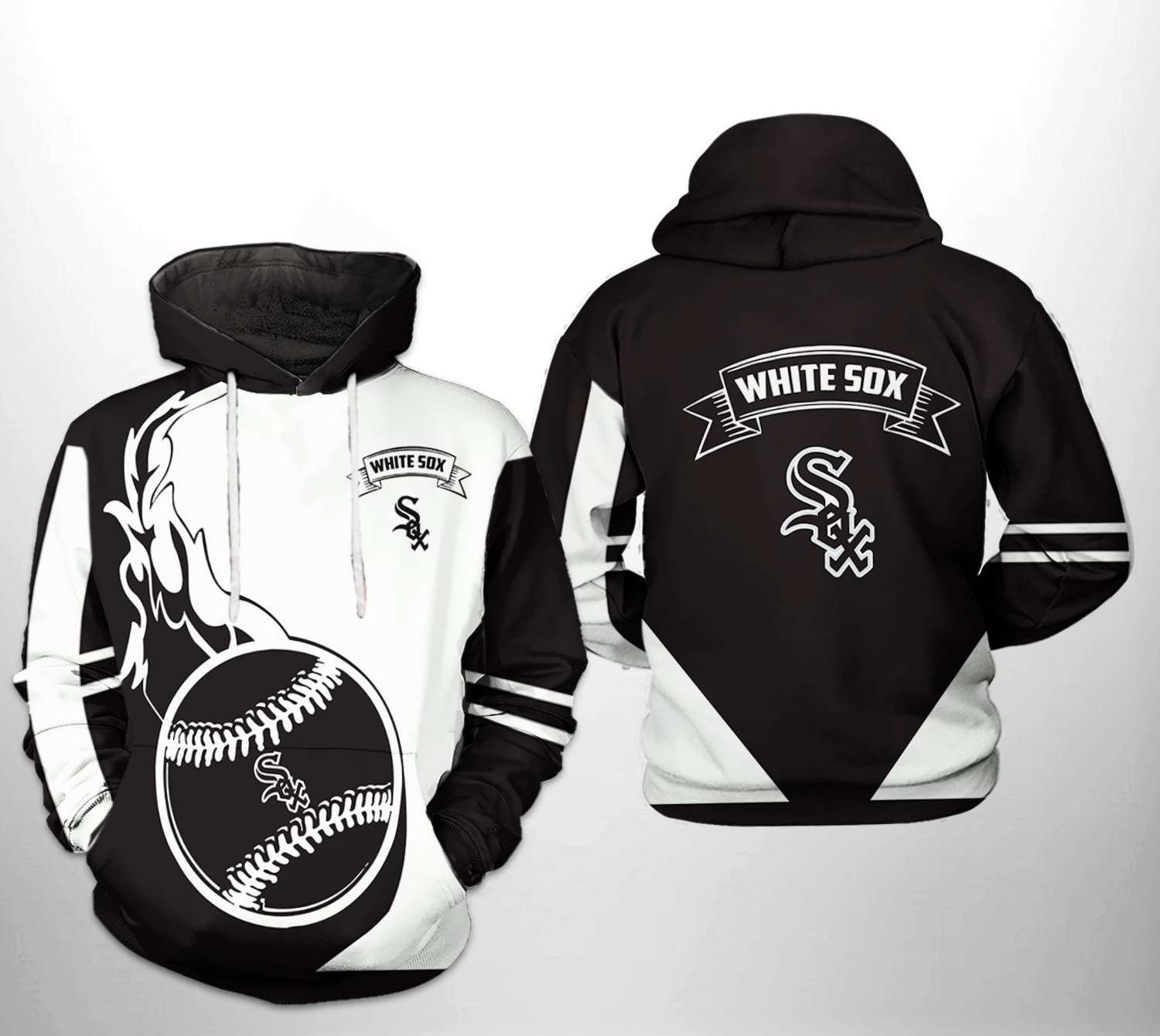 Chicago White Sox MLB Classic 3D Hoodie with Full Size Print