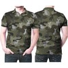 Chihuahua Dog Pattern Camouflage Color Style All Over Print Breathable 3D Polo Shirt for Dog Lovers
