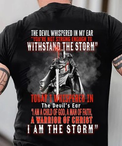 Child Of God Knight Templar - Christian Warrior Tee