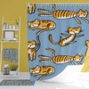Children's Bathroom Decor, Kitty Cat Shower Curtain, Bath Mat, Waffle Weave Hand Towel, Bath Towel