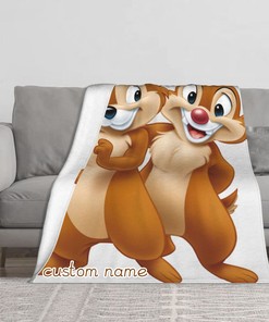 Chip and Dale Rescue Rangers Personalized Double Layer Blanket - Kids and Adult Christmas Bedroom Decor Gifts