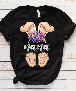 Christian Easter Nana Bunny T-Shirt - Sublimation Tee Design