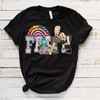 Christian Faith He Is Risen Easter Cross Tee, Bunny Ears T-Shirt