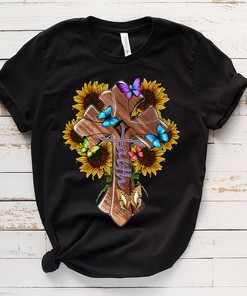 Christian Faith Sunflower T-Shirt - Jesus Lover Sublimation Design
