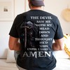 Christian Prayer Power Tee - Devil Saw Me Quote T-Shirt